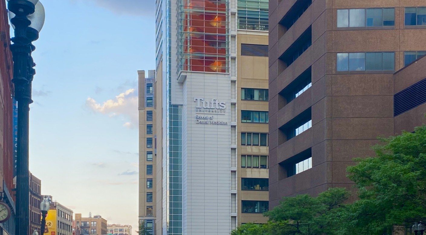Exterior of Tufts University School of Dental Medicine building
